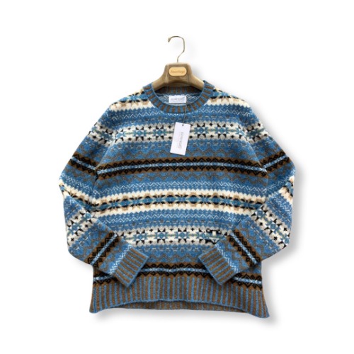 (Eribe) Pair Isle Wool knit Blue