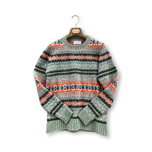 (Eribe) Pair Isle Wool knit Green